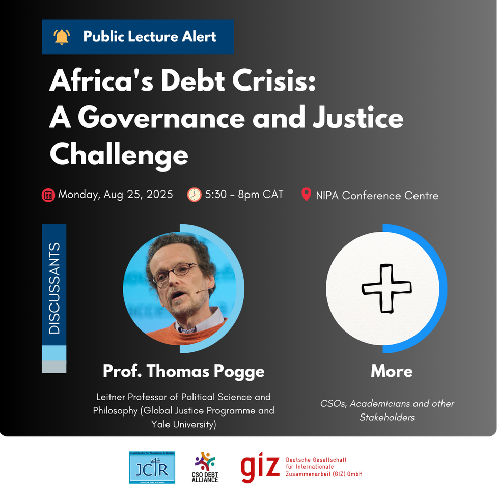 Public Lecture on Africa Debt Crisis 2025 - jctr.org.zm